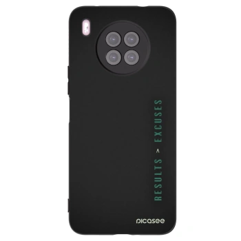 Picasee Huawei Nova 8i Hülle - Schwarzes Silikon - Results x Excuses