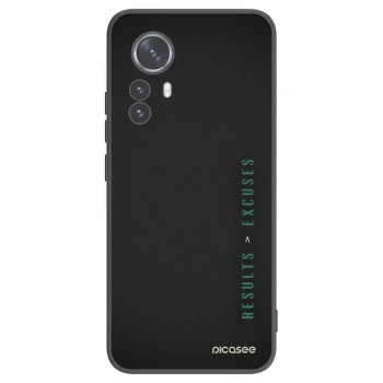 Picasee Xiaomi 12 Pro Hülle - Schwarzes Silikon - Results x Excuses