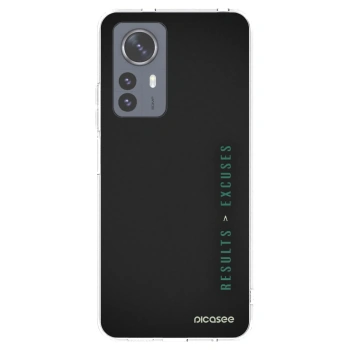 Picasee Xiaomi 12 Pro Hülle - Transparentes Silikon - Results x Excuses