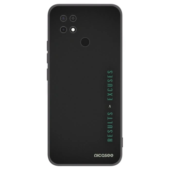 Picasee Xiaomi Redmi 10C Hülle - Schwarzes Silikon - Results x Excuses