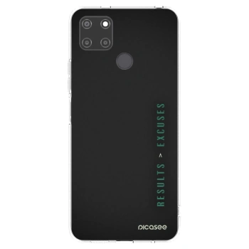 Picasee Realme C21Y Hülle - Transparentes Silikon - Results x Excuses