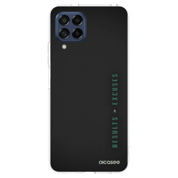 Picasee Samsung Galaxy M53 5G Hülle - Transparentes Silikon - Results x Excuses
