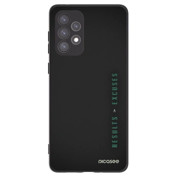 Picasee Samsung Galaxy A73 5G Hülle - Schwarzes Silikon - Results x Excuses