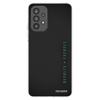 Picasee Samsung Galaxy A73 5G Hülle - Transparentes Silikon - Results x Excuses