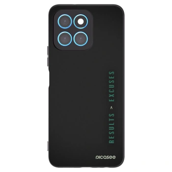 Picasee Honor X6 Hülle - Schwarzes Silikon - Results x Excuses