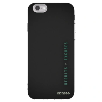 Picasee Apple iPhone 6/6S Hülle - Transparentes Silikon - Results x Excuses