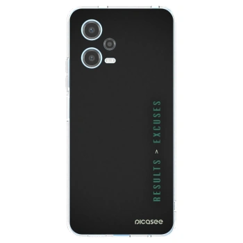 Picasee Xiaomi Redmi Note 12 5G Hülle - Transparentes Silikon - Results x Excuses