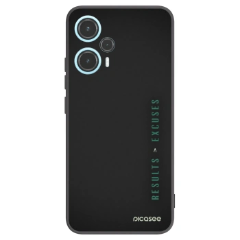 Picasee Xiaomi Poco F5 Hülle - Schwarzes Silikon - Results x Excuses