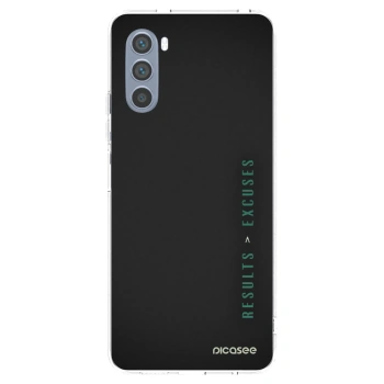 Picasee Motorola Moto G62 Hülle - Transparentes Silikon - Results x Excuses
