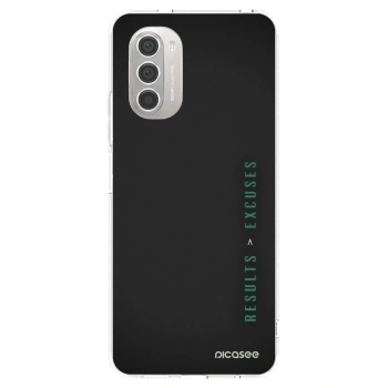 Picasee Motorola Moto G51 Hülle - Transparentes Silikon - Results x Excuses