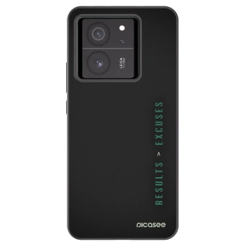 Picasee Xiaomi 13T Hülle - Schwarzes Silikon - Results x Excuses
