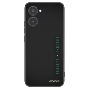 Picasee Realme 10 4G Hülle - Schwarzes Silikon - Results x Excuses