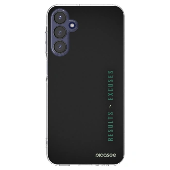 Picasee Samsung Galaxy A15 A155F 4G Hülle - Transparentes Silikon - Results x Excuses