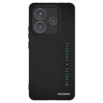 Picasee Xiaomi Redmi Note 14 5G Hülle - Schwarzes Silikon - Results x Excuses