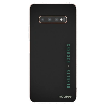 Picasee Samsung Galaxy S10 Plus G975 Hülle - Transparentes Silikon - Results x Excuses