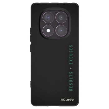 Picasee Xiaomi Redmi Note 14 Pro 4G Hülle - Schwarzes Silikon - Results x Excuses