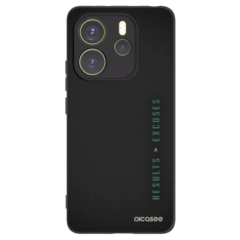 Picasee Xiaomi Redmi Note 14 4G Hülle - Schwarzes Silikon - Results x Excuses