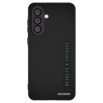Picasee Samsung Galaxy A56 5G A566B Hülle - Schwarzes Silikon - Results x Excuses