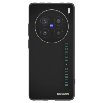 Picasee Vivo X200 Pro Hülle - Schwarzes Silikon - Results x Excuses