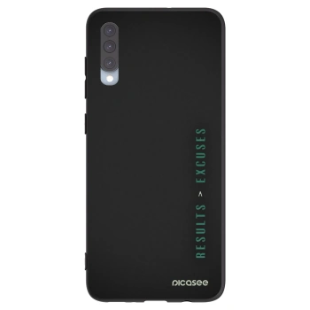 Picasee Samsung Galaxy A70 A705F Hülle - Schwarzes Silikon - Results x Excuses