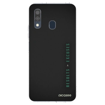 Picasee Samsung Galaxy A40 A405F Hülle - Transparentes Silikon - Results x Excuses