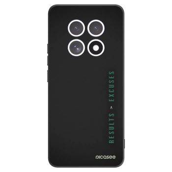 Picasee Xiaomi Redmi Note 15 Hülle - Schwarzes Silikon - Results x Excuses