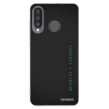 Picasee Huawei P30 Lite Hülle - Transparentes Silikon - Results x Excuses
