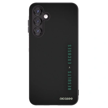 Picasee Samsung Galaxy A16 4G Hülle - Schwarzes Silikon - Results x Excuses
