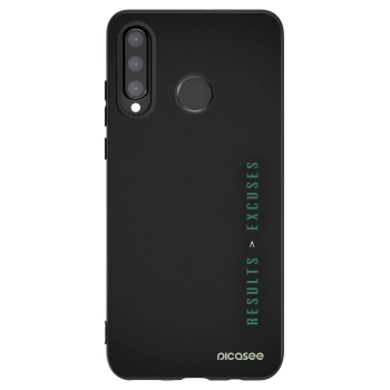 Picasee Huawei P30 Lite Hülle - Schwarzes Silikon - Results x Excuses