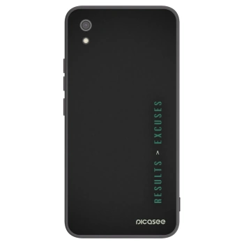 Picasee Xiaomi Redmi 7A Hülle - Schwarzes Silikon - Results x Excuses