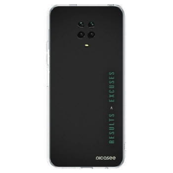Picasee Xiaomi Redmi Note 9 Pro Hülle - Transparentes Silikon - Results x Excuses