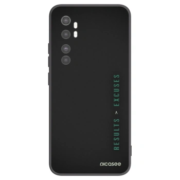 Picasee Xiaomi Mi Note 10 Lite Hülle - Schwarzes Silikon - Results x Excuses