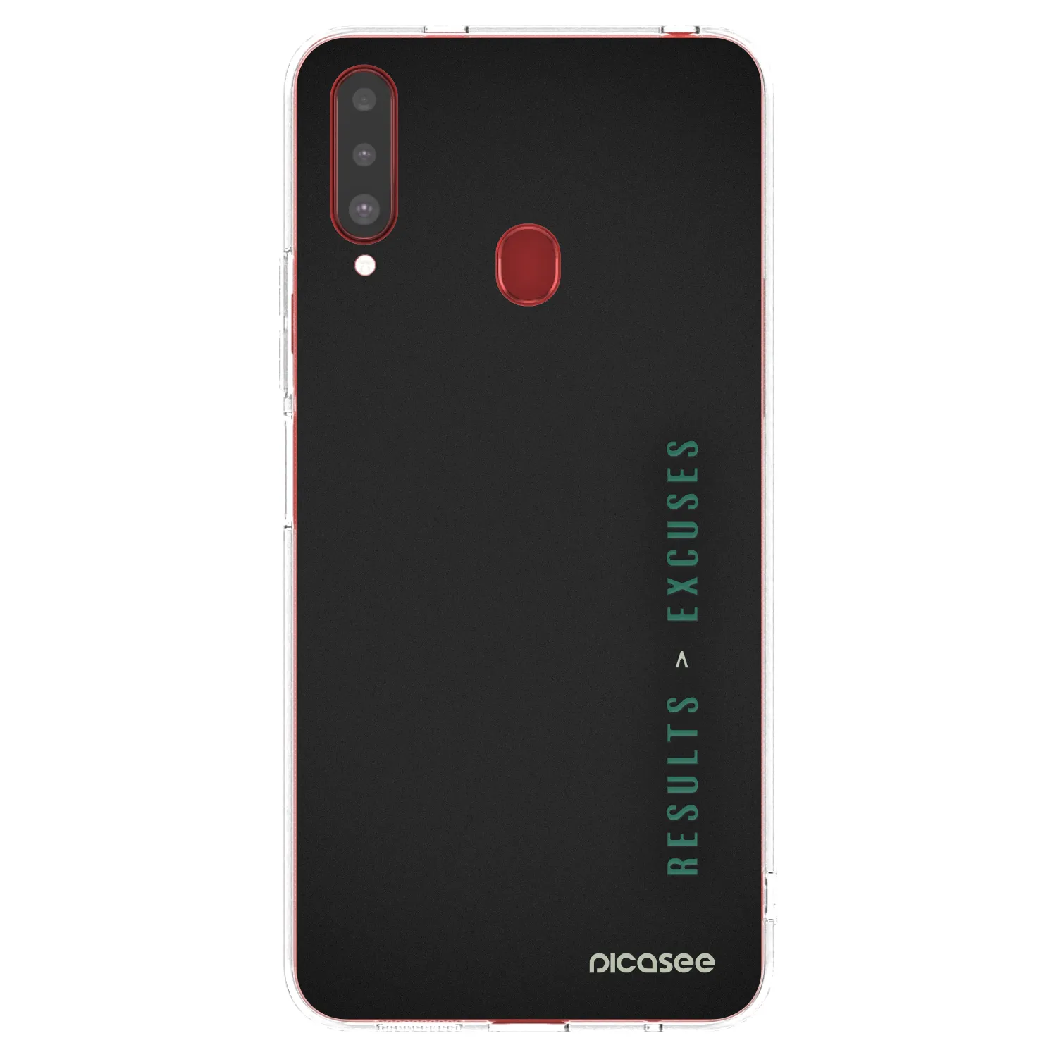 Picasee Samsung Galaxy A20s Hülle - Transparentes Silikon - Results x Excuses