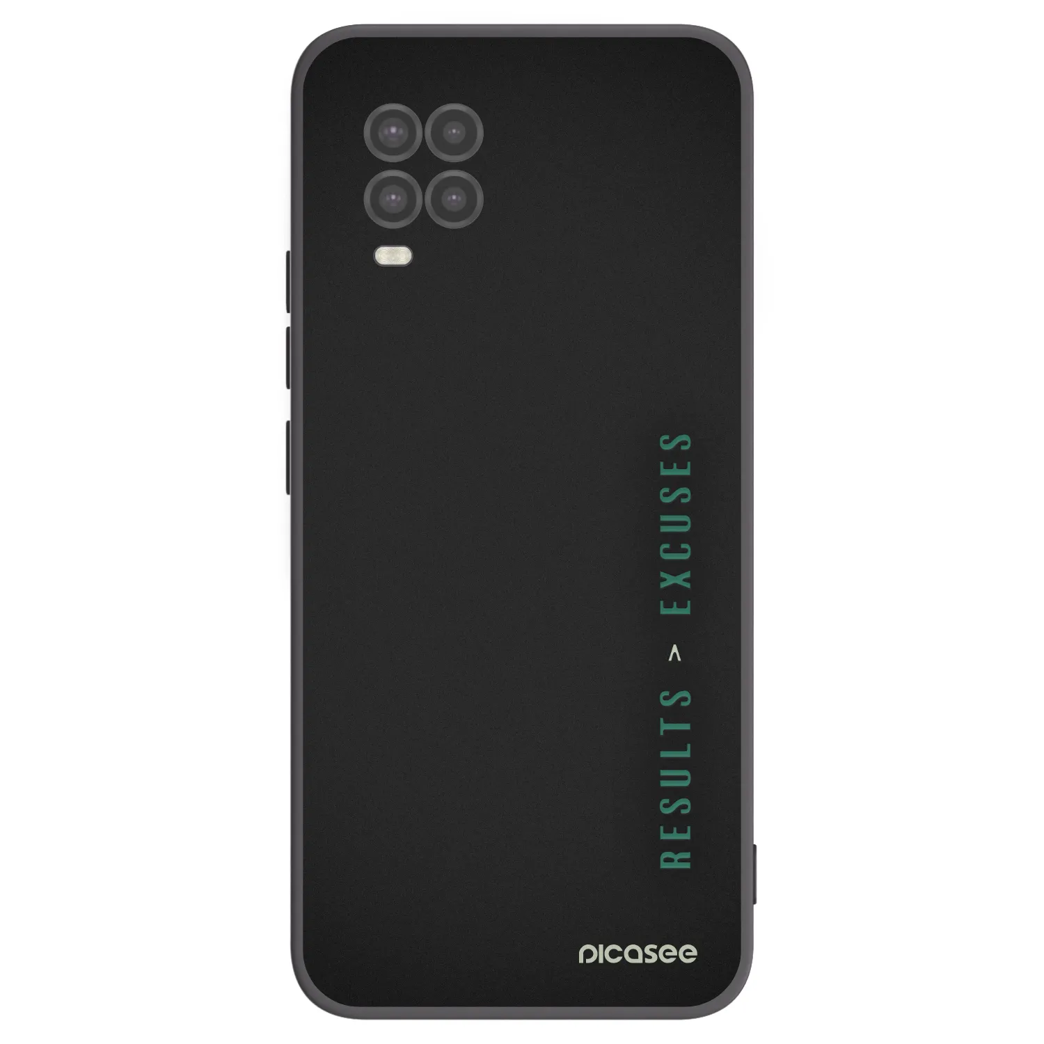 Picasee Xiaomi Mi 10 Lite Hülle - Schwarzes Silikon - Results x Excuses