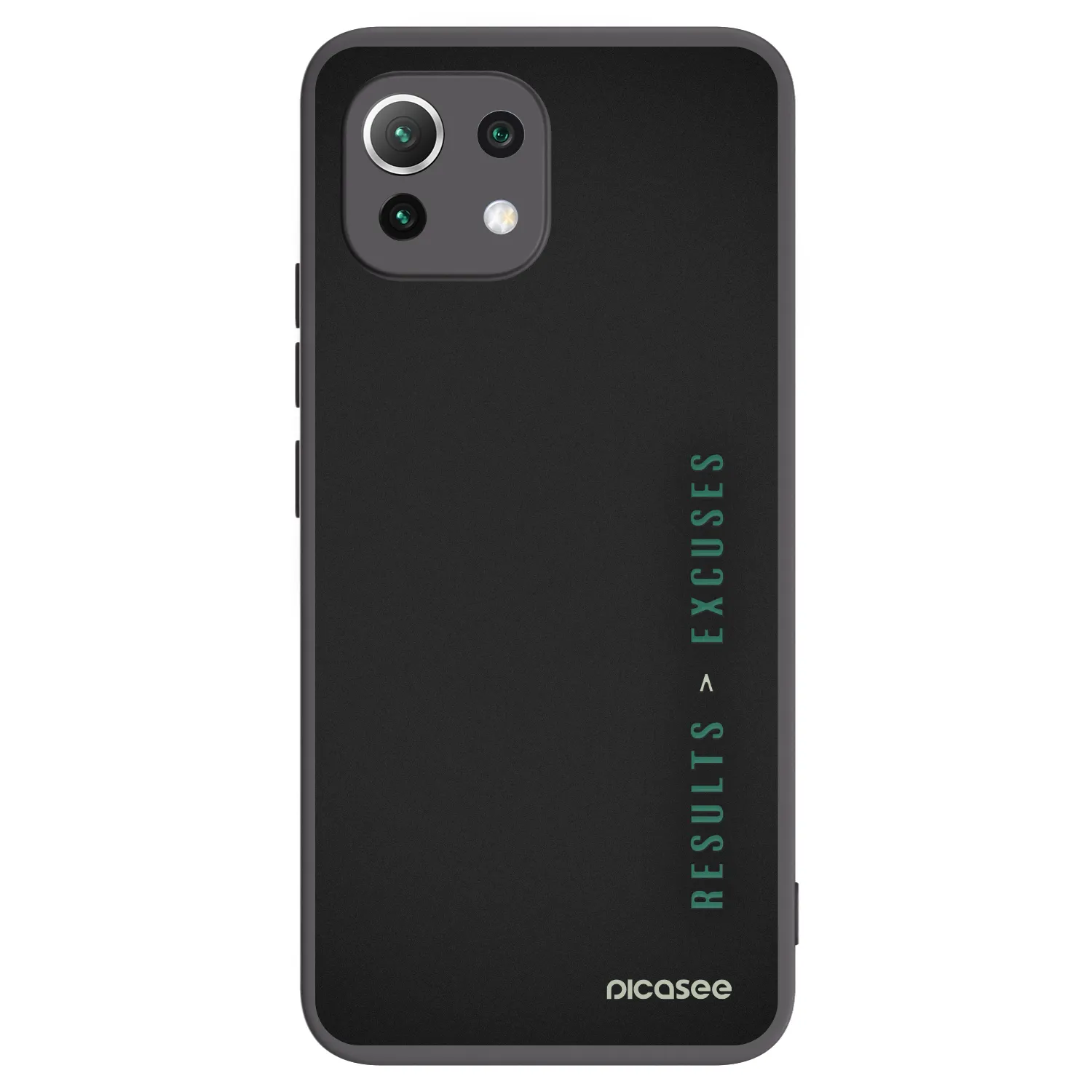 Picasee Xiaomi Mi 11 Lite Hülle - Schwarzes Silikon - Results x Excuses