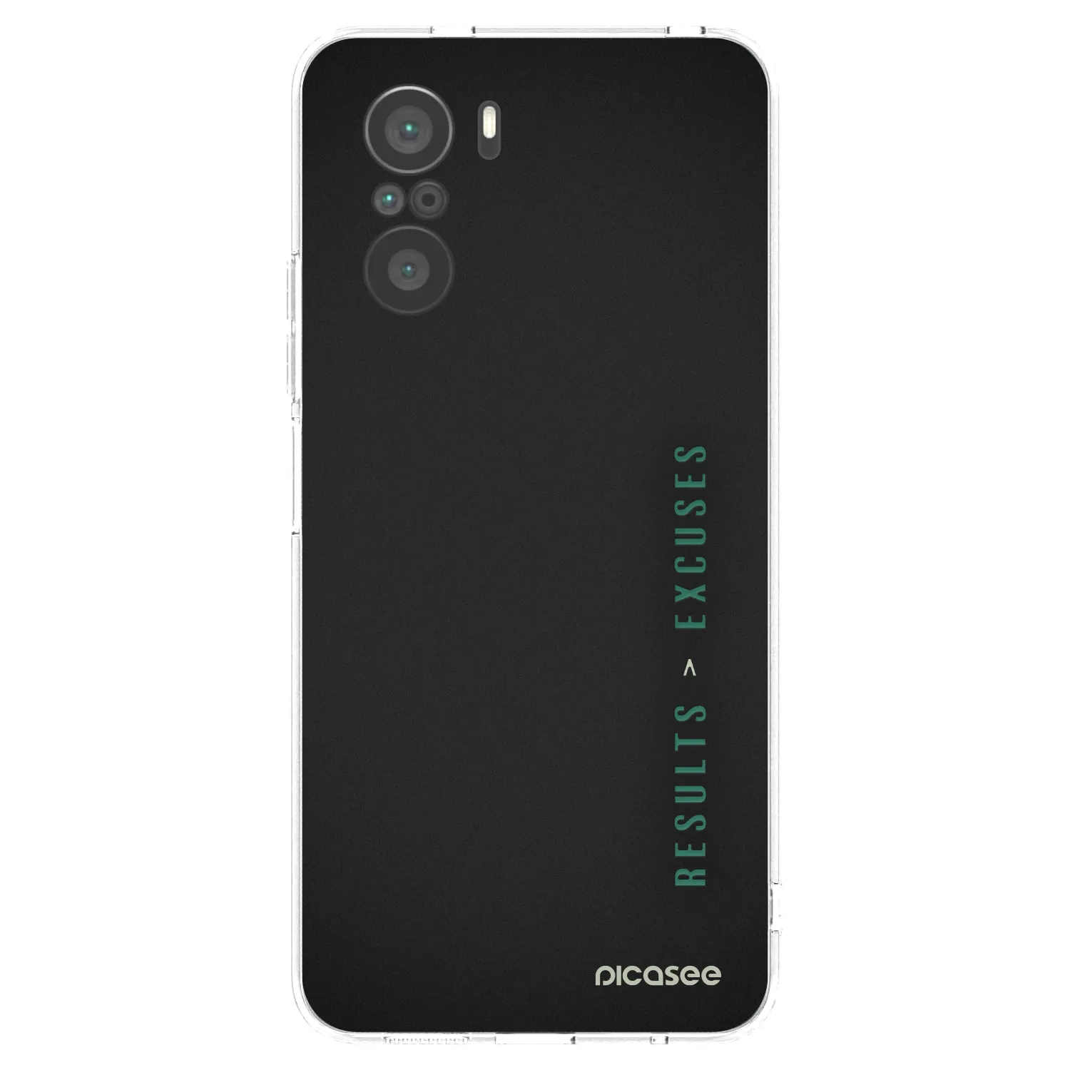 Picasee Xiaomi Poco F3 Hülle - Transparentes Silikon - Results x Excuses