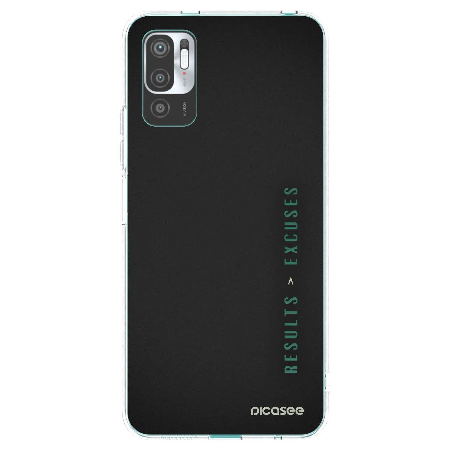 Picasee Xiaomi Redmi Note 10 5G Hülle - Transparentes Silikon - Results x Excuses