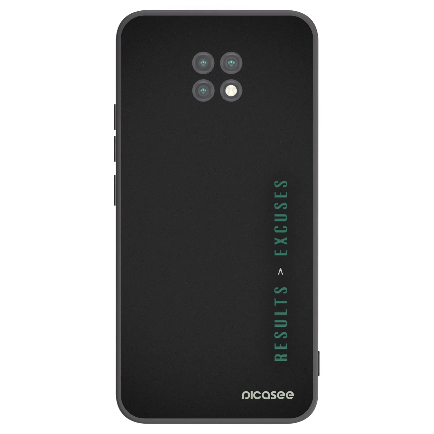 Picasee Xiaomi Redmi Note 9T Hülle - Schwarzes Silikon - Results x Excuses