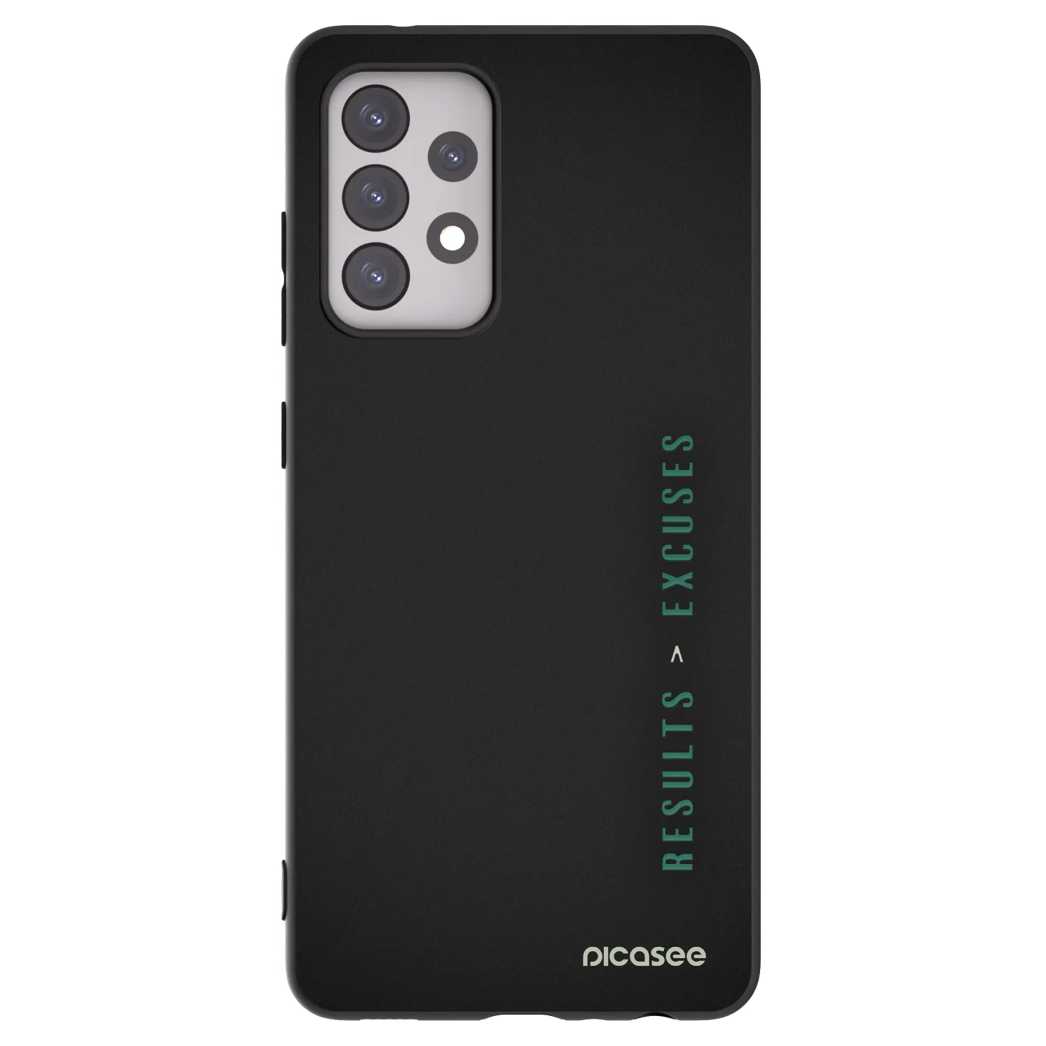 Picasee Samsung Galaxy A52s 5G A528B Hülle - Schwarzes Silikon - Results x Excuses