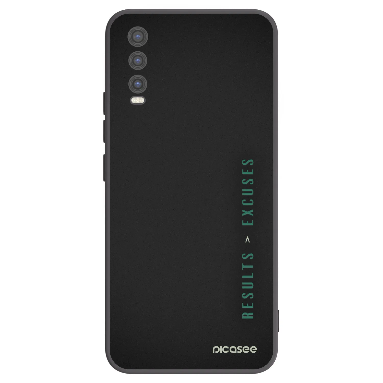 Picasee Vivo Y20s Hülle - Schwarzes Silikon - Results x Excuses