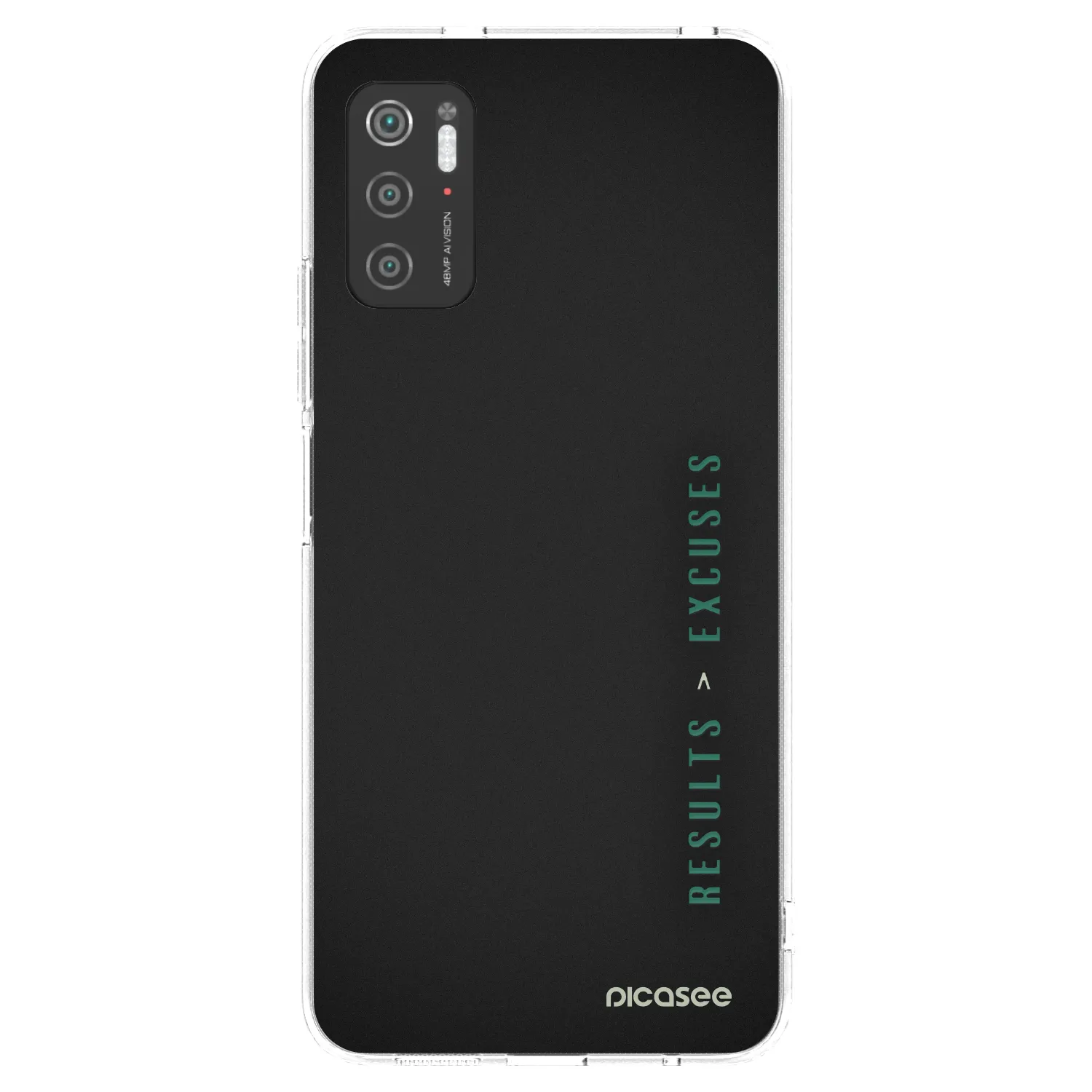 Picasee Xiaomi Poco M3 Pro 5G Hülle - Transparentes Silikon - Results x Excuses