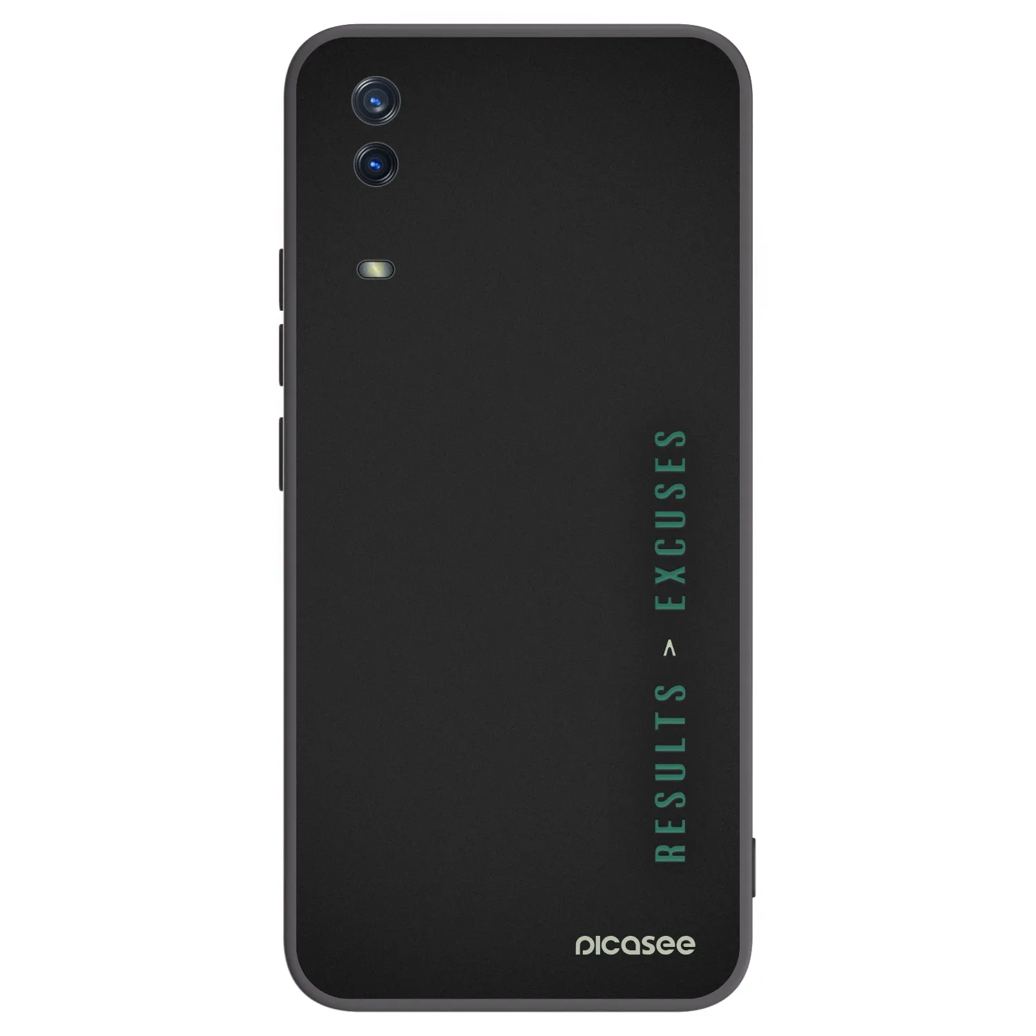 Picasee Vivo Y11s Hülle - Schwarzes Silikon - Results x Excuses