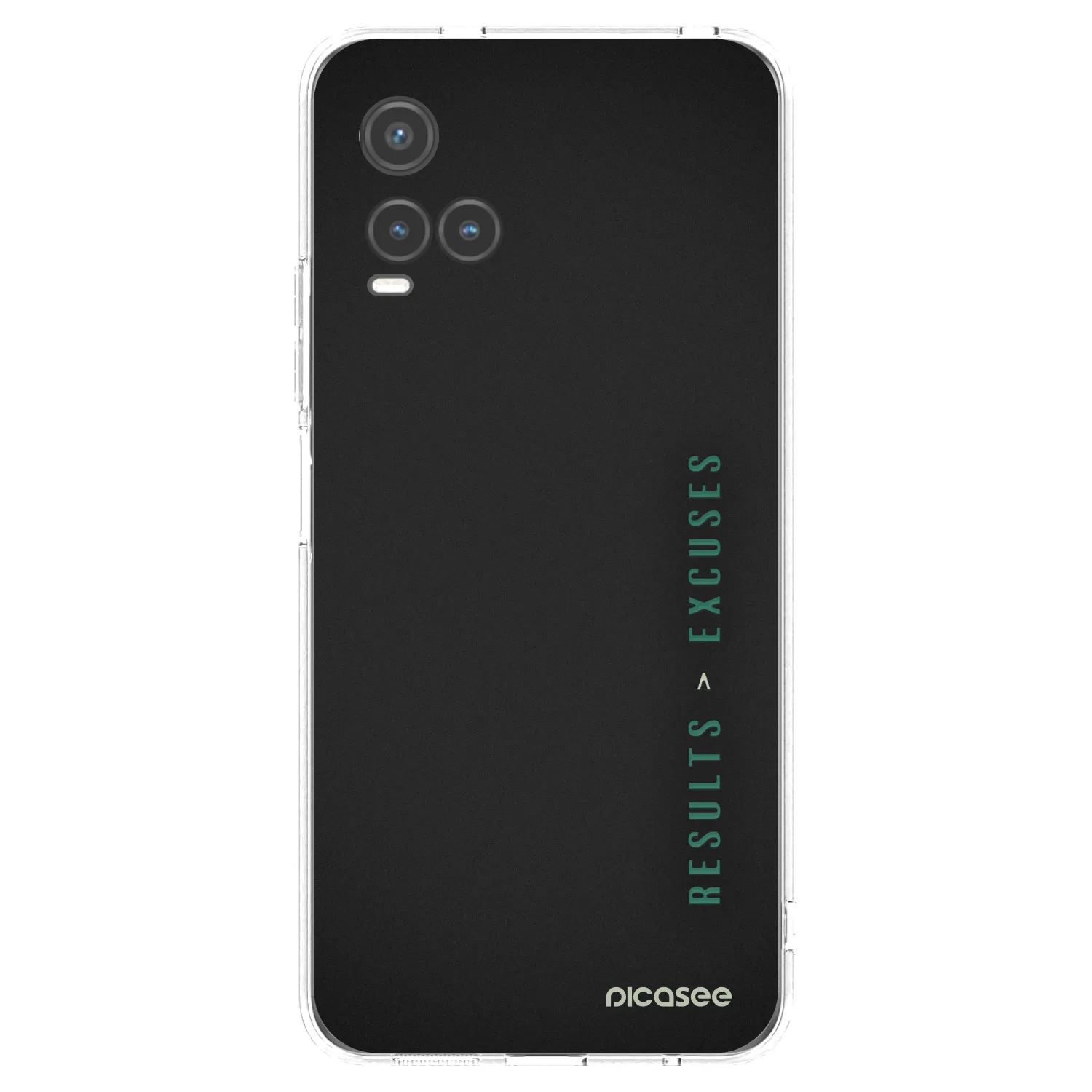 Picasee Vivo Y33s Hülle - Transparentes Silikon - Results x Excuses