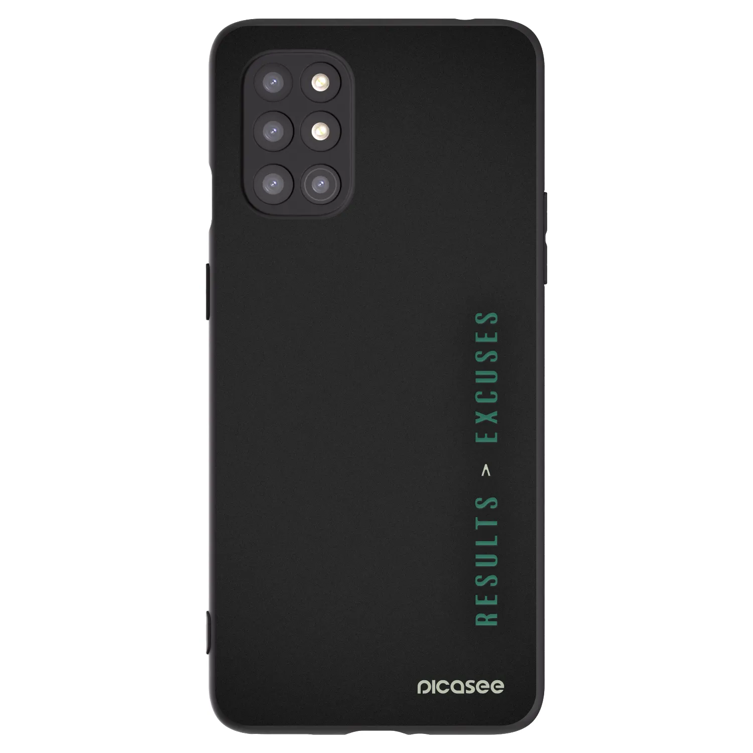 Picasee OnePlus 8T Hülle - Schwarzes Silikon - Results x Excuses
