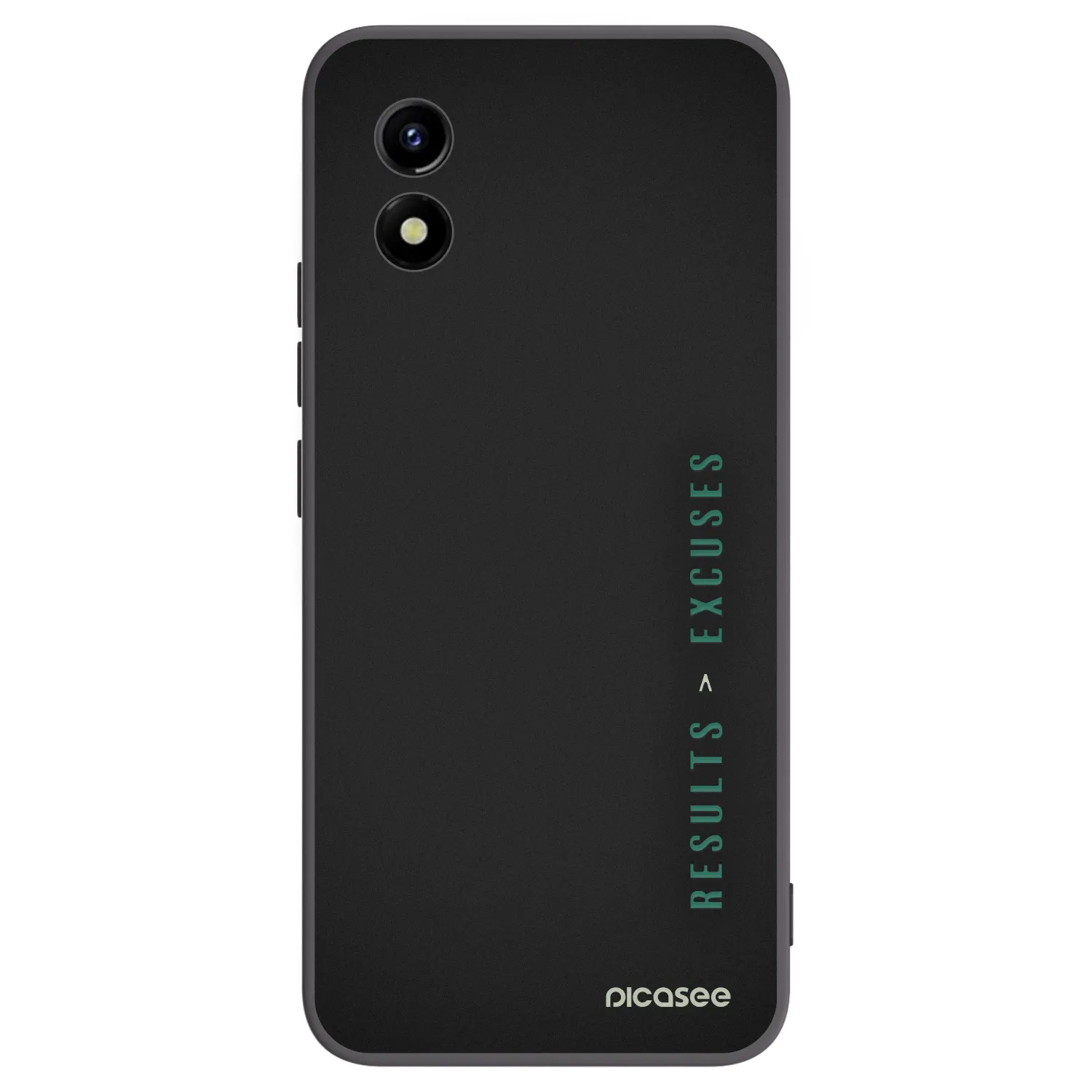 Picasee Vivo Y01 Hülle - Schwarzes Silikon - Results x Excuses