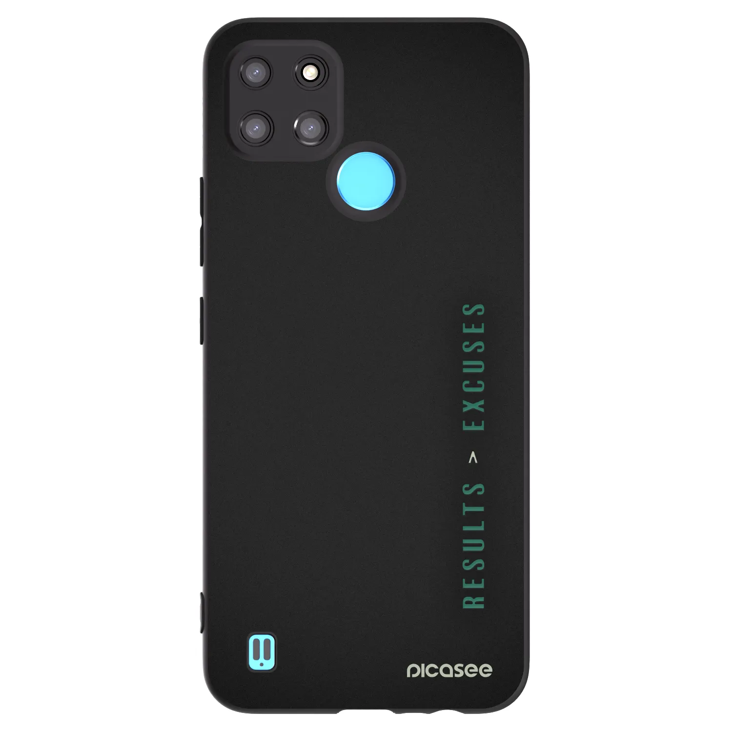 Picasee Realme C21Y Hülle - Schwarzes Silikon - Results x Excuses
