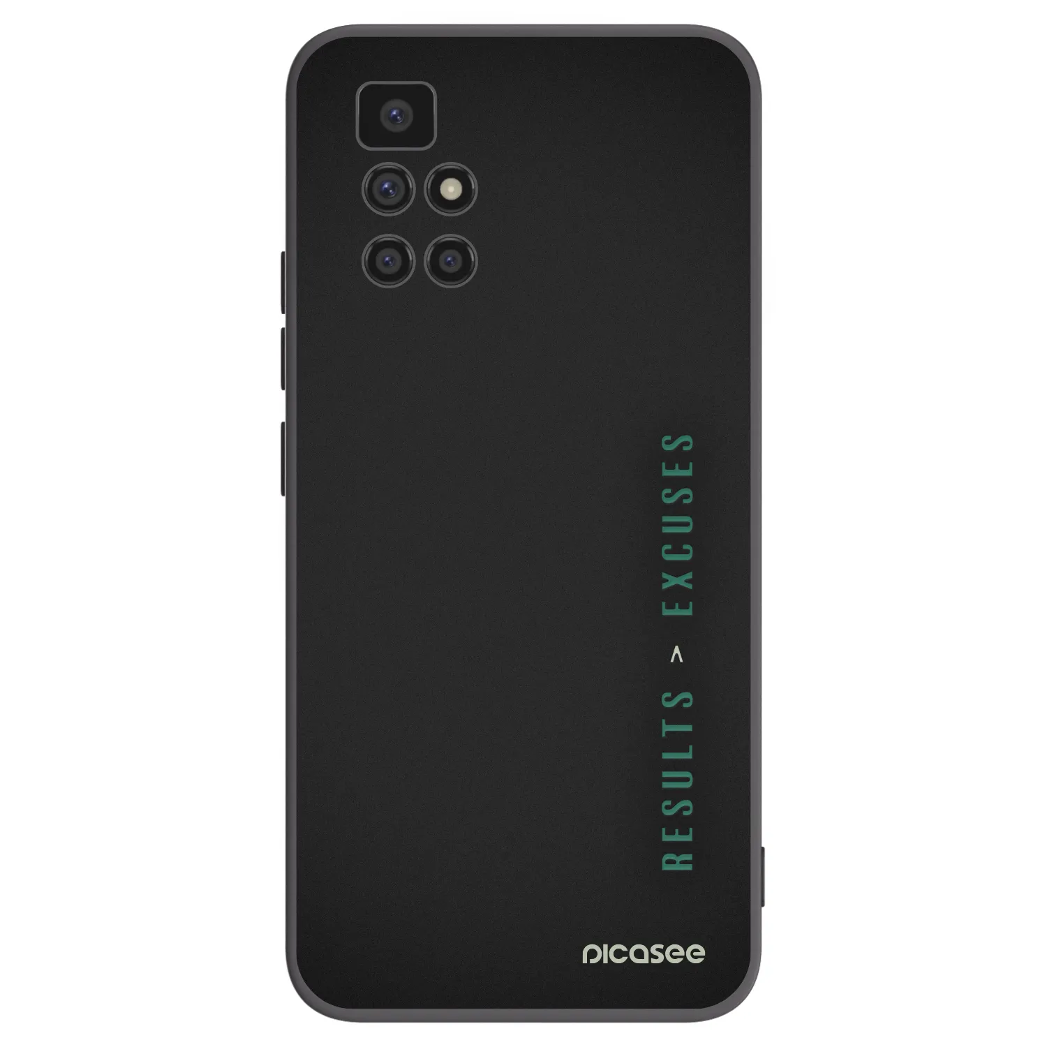 Picasee Xiaomi Redmi 10 (2022) Hülle - Schwarzes Silikon - Results x Excuses