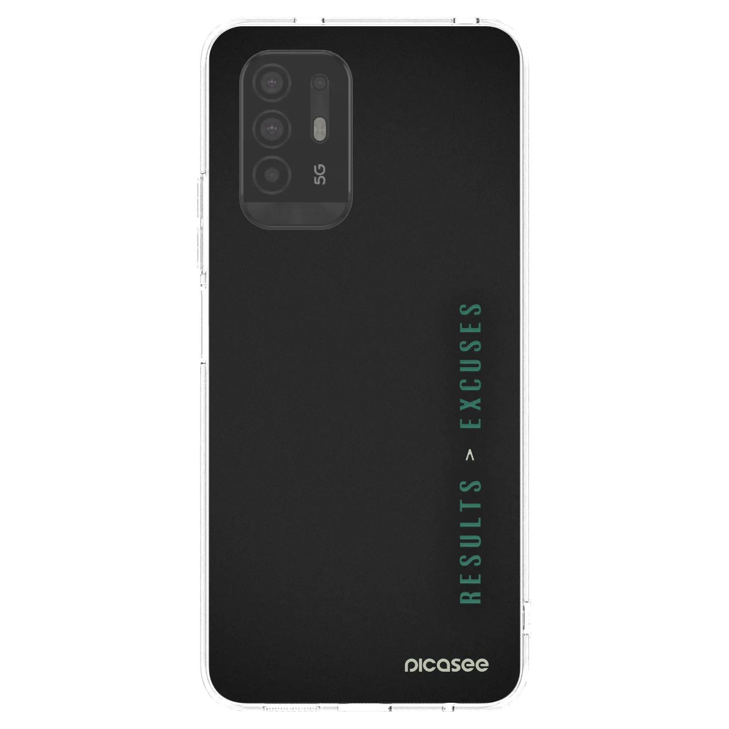 Picasee OPPO A94 5G Hülle - Transparentes Silikon - Results x Excuses
