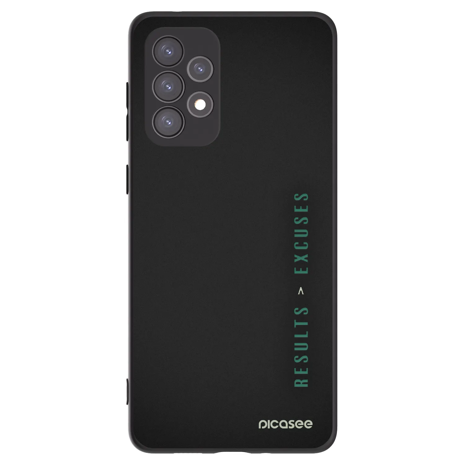 Picasee Samsung Galaxy A73 5G Hülle - Schwarzes Silikon - Results x Excuses