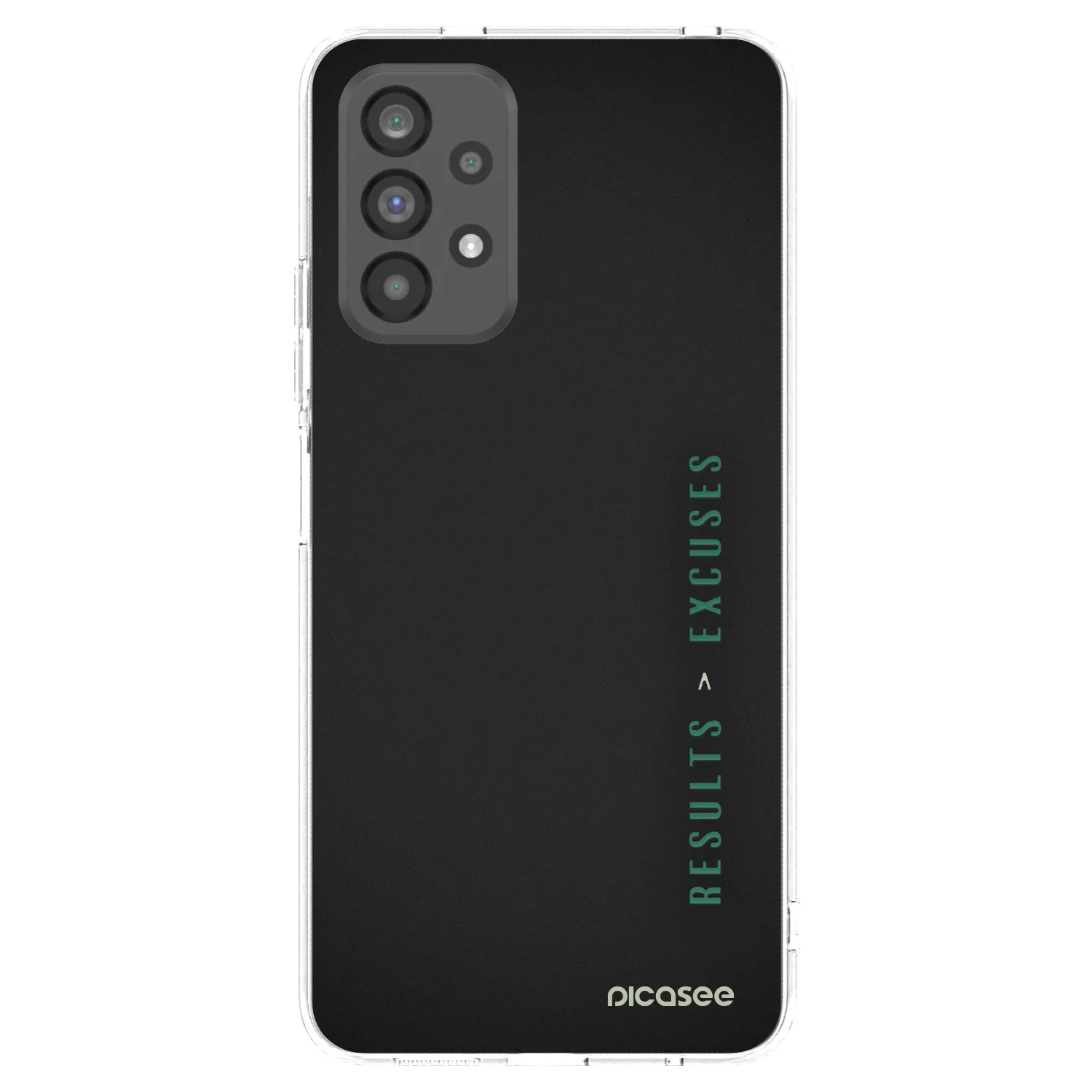 Picasee Samsung Galaxy A73 5G Hülle - Transparentes Silikon - Results x Excuses